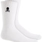 Club Room Men's 8pk Skull and Crossbones Socks White Size 10-13