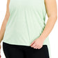 ID Ideology Women's Keyhole Back Tank Top Green Size 2X