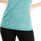 ID Ideology Women's Essentials Heathered Keyhole Back Tank Top Green Size Large