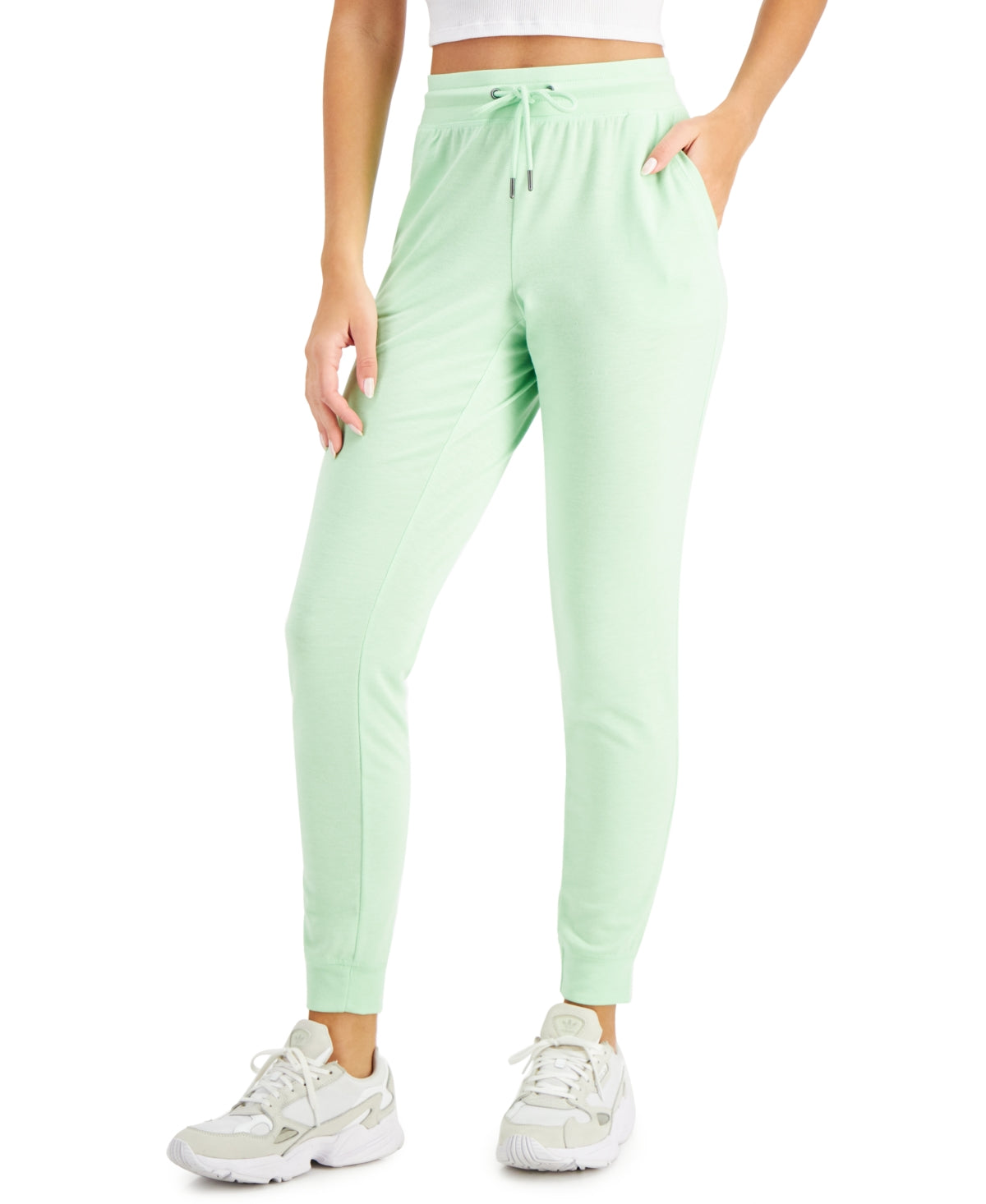 ID Ideology Women's Knit Jogger Pants Green Size X-Large