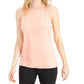 ID Ideology Women's Essentials Heathered Keyhole Back Tank Top Orange