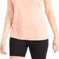 ID Ideology Women's Essentials Heathered Keyhole Back Tank Top Orange
