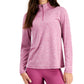 ID Ideology Women's Essentials Quarter Zip Top Purple Size Small