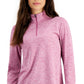 ID Ideology Women's Essentials Quarter Zip Top Purple Size Small