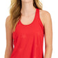 ID Ideology Women's Embossed Star Racerback Tank Red Size Small