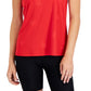 ID Ideology Women's Embossed Star Racerback Tank Red Size Small