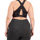 ID Ideology Women's Camo Print Medium Impact Sports Bra Black Size 2X