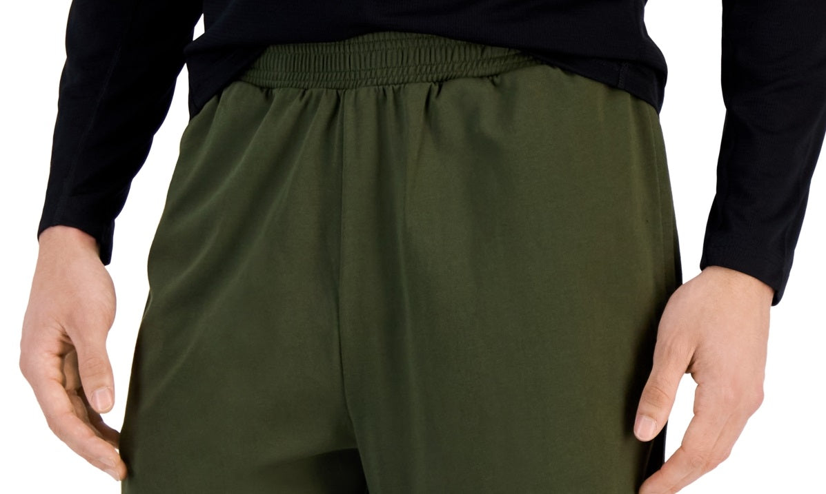 ID Ideology Men's Regular Fit Jersey Knit Shorts Green Size Large
