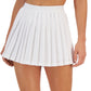 ID Ideology Women's Active Solid Pleated Skort White Size Medium