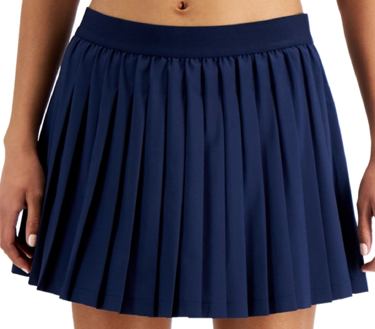 ID Ideology Women's Active Solid Pleated Skort Blue Size Medium