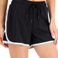 ID Ideology Women's Drawstring Running Shorts Black