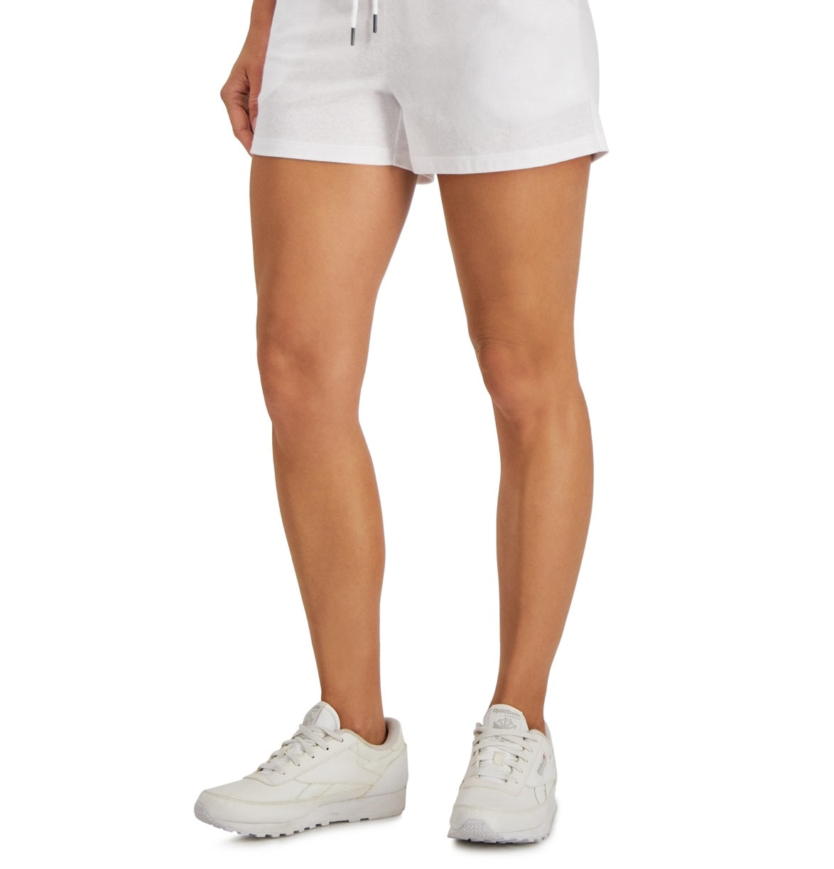 ID Ideology Women's Retro Recycled Shorts White Size X-Large
