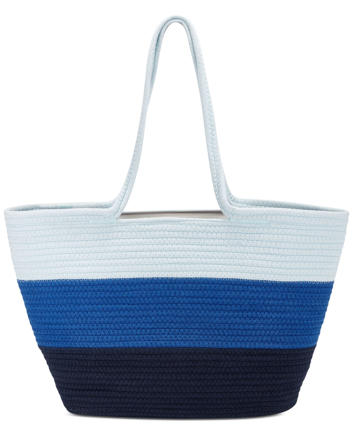 INC International Concepts Women's Kasie Ombre Rope Tote Blue Size Regular