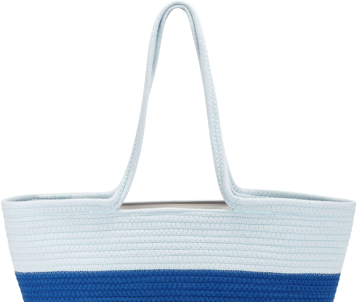 INC International Concepts Women's Kasie Ombre Rope Tote Blue Size Regular