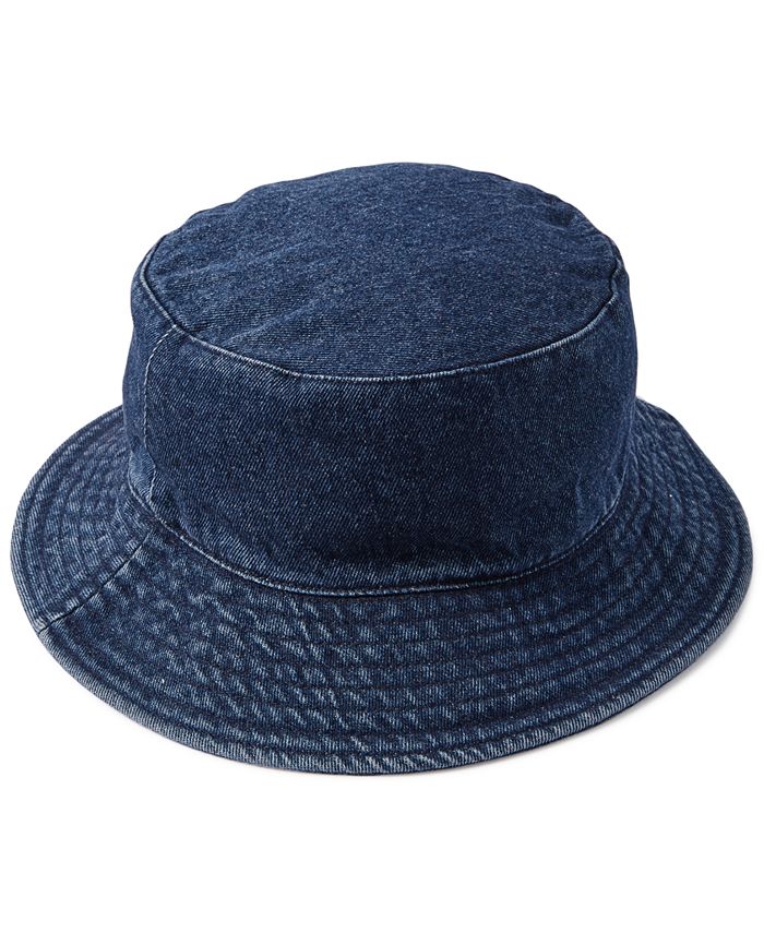 Sun + Stone Men's Denim Bucket Hat Blue Size Regular