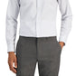 Club Room Men's Slim Fit 4 Way Stretch Ditsy Floral Dress Shirt White Size Medium
