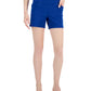 INC International Concepts Women's Mid Rise Pull On Shorts Blue Size 8