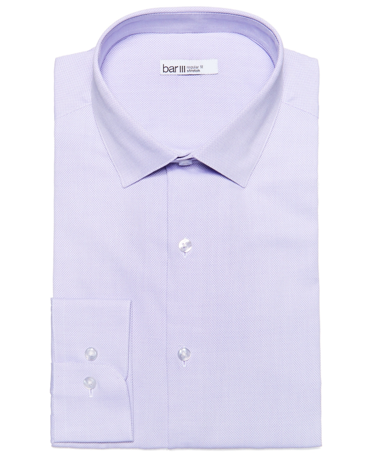 Bar III Men's Max Slim Fit Textured Dress Shirt Purple Size Large