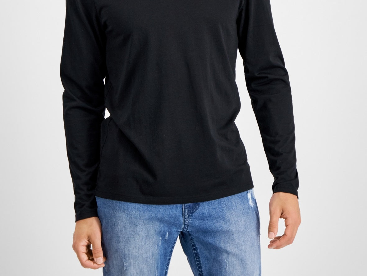 INC International Concepts Men's Island Breeze Burnout Hoodie Black Size XX-Large