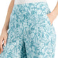 Charter Club Women's Wide Leg Crop Pants Green Size Petite X-Large