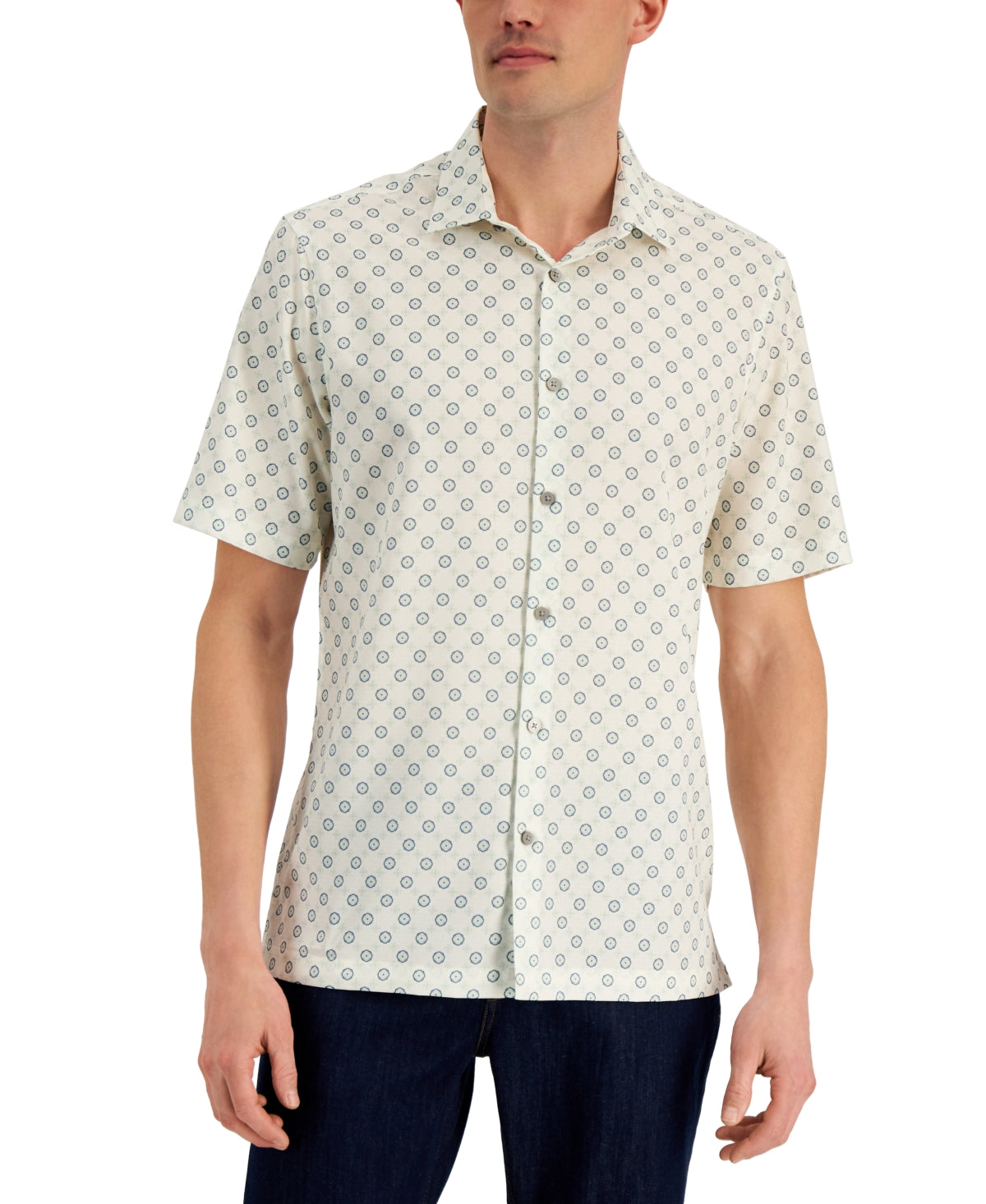 Alfani Men's Crescent PrinT-Shirt White Size XX-Large