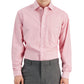 Club Room Men's Regular Fit Cotton Stripe Dress Shirt Red Size 16X32X33