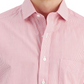 Club Room Men's Regular Fit Cotton Stripe Dress Shirt Red Size 32X33
