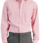 Club Room Men's Regular Fit Cotton Stripe Dress Shirt Red Size 18.5X36X37