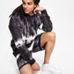 Sun + Stone Men's Shibori Hoodie Black Size Small