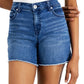 Style & Co Women's Distressed Frayed Hem Shorts Blue Size 12
