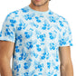 Club Room Men's Tropical Graphic T-Shirt Blue Size XX-Large