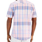 Club Room Men's Romero Plaid Poplin Shirt Pink Size Medium