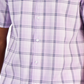 Club Room Men's Giza Plaid Poplin Shirt Purple Size XX-Large