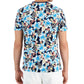Club Room Men's Floral Graphic T-Shirt Blue Size Small