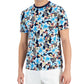 Club Room Men's Floral Graphic T-Shirt Blue Size Small