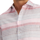 Club Room Men's Regular Fit Stripe Linen Shirt Pink Size Large