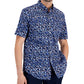 Club Room Men's Floral Print Shirt Blue Size Small