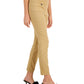 Alfani Women's Tummy Control Pull On Printed Skinny Pants Brown Size 12
