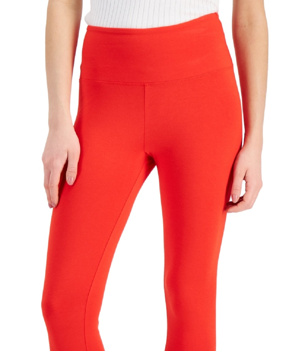 Style & Co Women's High Rise Capri Leggings Red Size X-Large