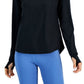ID Ideology Women's Quarter Zip Jacket Black Size Medium