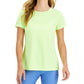 ID Ideology Women's Mesh T-Shirt Yellow Size Small