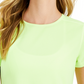 ID Ideology Women's Mesh T-Shirt Yellow Size Small
