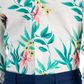 Bar III Men's Slim Fit Tropical Print Dress Shirt White Size Large