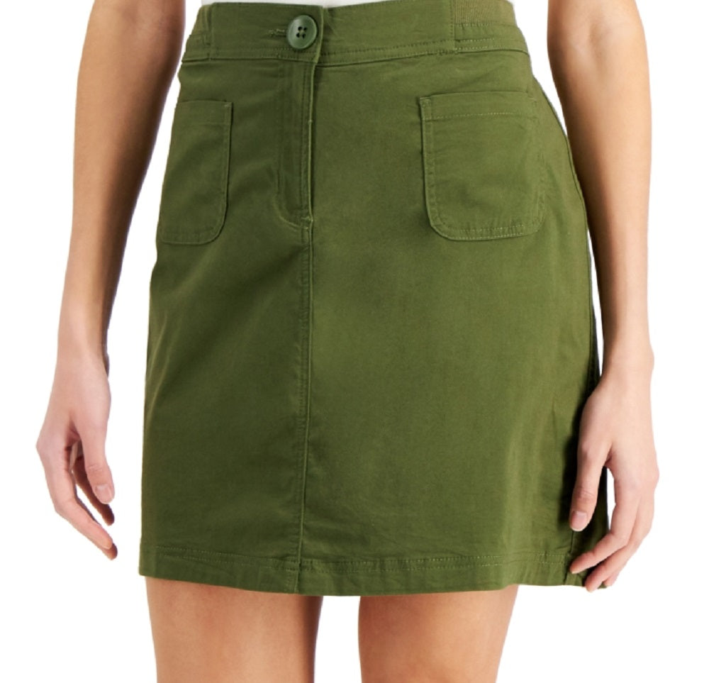 Karen Scott Women's Skort Green Size 10 Petite