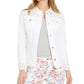 Charter Club Women's Eyelet Jean Jacket White Size Petite Large