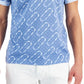 Alfani Men's Geo Graphic T-Shirt Blue Size Large