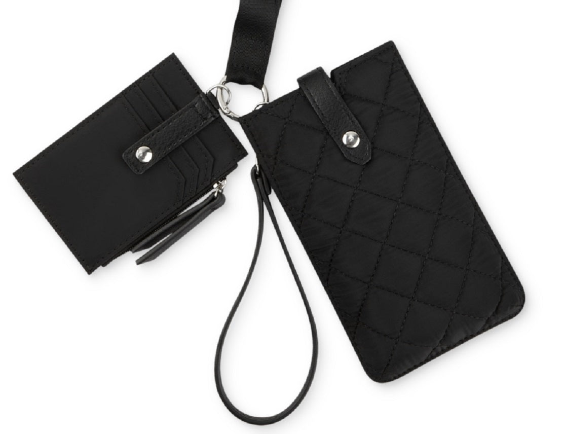 INC International Concepts Women's Ashlii Lanyard Bag Black Size Regular