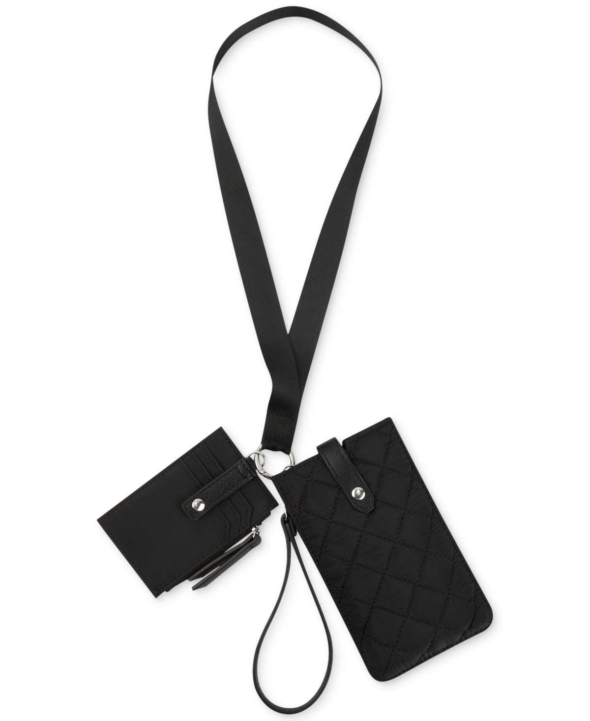 INC International Concepts Women's Ashlii Lanyard Bag Black Size Regular
