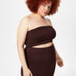 Bar III Women's Crepe Tube Top Brown Size 2X