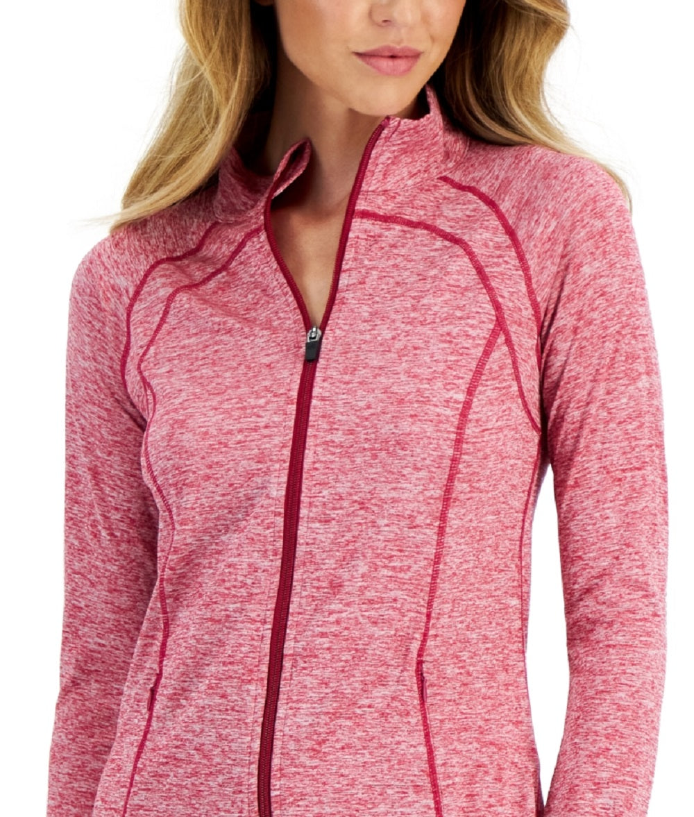 ID Ideology Women's Essentials Performance Zip Jacket Red Size Medium